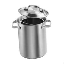 Stainless Steel Deep Fryer Multipurpose Professional Cooking Tool Japanese Frying Pan Stockpot for