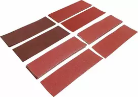 Bgs Technic Šlifavimo padų rinkinys | Orbitinis šlifuoklis / rankinis šlifuoklis | 93 x 230 mm | K 60 - 120 | 25 vnt. (80813)