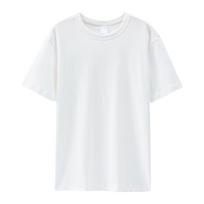 270G Grynos medvilnės Alyvuogių aliejaus spalvos Žalias Apvalios iškirptės Paprastas trumpomis rankovėmis T-shirt Dvigubo dygsnio Amerikietiško stiliaus Laisvalaikio Pagrindinis marškinėlis S