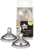 TOMMEE TIPPEE 0+ EASY-VENT lėtos tėkmės žindukai, 2 vnt.