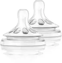 Philips AVENT Natural 1+ mėn. Nr. 2 lėtos tėkmės žindukai, 2 vnt.