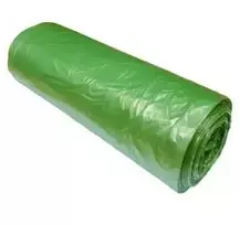 LDPE šiukšlių maišai 60L, 10vnt., žali, 25mkr - 50 ritinėlių