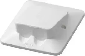 fix-pro ABB „Impressivo Base 1“ modulis, baltas blizgus (RAL9016) su integruotu rėmeliu, 26 mm gylio (netinka giliems prietaisams, pvz., šviesos reguliatoriams)