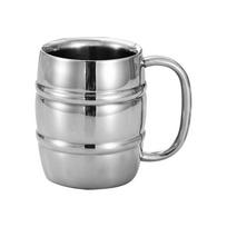 300ML-420ML Nerūdijančio plieno alaus puodelis Izoliuotas Laiko puodelį lediniu šaltu Dvigubos sienelės Kelioninis vyno taurė su rankena gėrimui 300ml