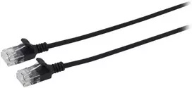 „Microconnect V-UTP6A10S-SLIM“, 10 m, Cat6a, U/UTP (UTP), RJ-45, RJ-45, juodas
