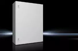 Rittal AX kompaktiškas korpusas 600x800x250 mm lakštinio plieno su montavimo plokšte viengulės durys 2 kumštelių spynos 1058 000