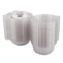 100 vnt. Plastikinių keksiukų dėžučių, keksiukų formelių, kupolinių puodelių, tortų dėžučių, dovanų konteinerių