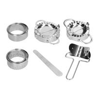 10PCS Stainless Steel Dumpling Maker Dumpling Mold Set and Cutter Home Kitchen AccessoriesDumpling