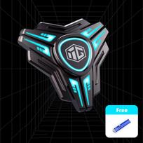 SCIONE Stainless Steel Gyro Toy High-tech Metal Luminous Fingertip Gyro Finger Decompression Artifact Toy mėlyna