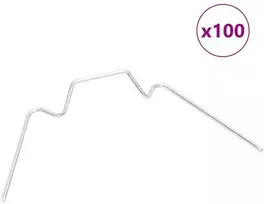 Šiltnamio spaustukai, 100vnt., galvanizuotas plienas, W tipo