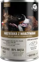 PET REPUBLIC suaugusiems, vidutiniams ir didelėms kepenims su daržovėmis - šlapias šunų maistas - 1250 g