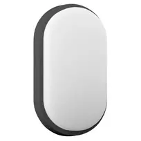Sieninis šviestuvas Orno NEFRYT LED 15W, sodo šviestuvas, 1100lm, IP54, 4000K, juodas