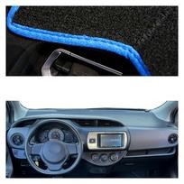 Dashmat Vitz 2012 2013 2014 2015-2017 Car Dashboard Cover Center Console Protector Carpet Dash Mat Sunshade Dashboard Cover(Left-Blue) One Size