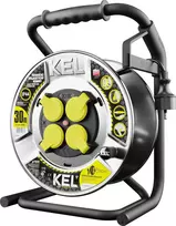 Kel Plastrol HEAVY LINE prailginimo laidas; 4x2p + Z; IP44; 16A; H05RR-F; 3x1,5; 30m; juoda (W-99261)