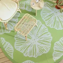 Lauko kilimas, žalios spalvos, 200cm skersmens, PP