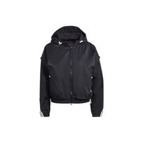 Adidas Classic Three Stripe Zip-Up Sports Hoodie Women Jackets Black HA0812 M