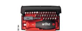 wiha Bit-Satz Collector Standard, 25mm, 32-piece (black/red, 1/4", with quick-release handle)