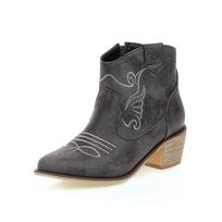 Mada 2025 Žiema Nauji Smailianosiai Vakarų Kaubojės Batai Kaubojiški Batai Avalynė Moteriški Ankle Boots Kozakų Moteriški Batai Chelsea Botas Mujer 34 juoda