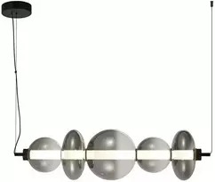 Italux 40W LED pakabinamas šviestuvas SONTE, matinės juodos/dūmų sp., 3000K