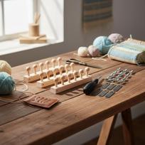 52.99inch Chunky Blanket Loom Kit Expandable Connection Beginner Friendly Knitting Set for Thick