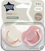 TOMMEE TIPPEE silikoninis čiulptukas MODA 0-6 mėn., 2 vnt., 43338499