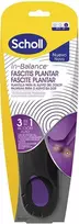 Scholl In-Balance Plantar Fasciitis Insoles vidpadis su papildoma kulno ir skliauto atrama 2 vnt dydis L