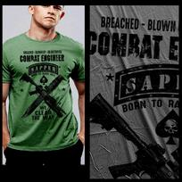 Combat t-shirt military Sapper Combat Engineer Breacher tactical warrior tee 4XL