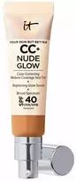 It Cosmetics CC+ NUDE GLOW lightweight foundation + glow serum SPF40 #tan