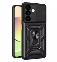Hybrid Armor Camshield armored Samsung Galaxy S24 Plus with camera cover – dėklas telefonui juodos spalvos