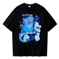 KPop Demon Hunters Derpy Tiger New Movie Harajuku O-neck Casual Shirt Gift Short Sleeve Tops Women Clothing Y2K Top XS juoda