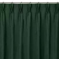 Homede Užuolaidos 280×270 cm iš čenilės tamsiai žalia Chenille Flex