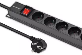 Aliumininis maitinimo juostelė pdu skirtas stovo 16a 16 x prancūzų vertikalus 18 m Qoltec