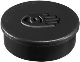 Legamaster SUPER magnetas 35 mm juodas 10 vnt., lentos magnetas, juodas, plastikas, 35 mm, 35 mm, 14 mm