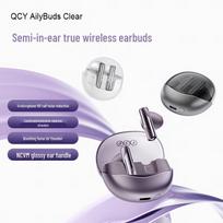 QCY AilyBuds Clear True Wireless Earbuds violetinė
