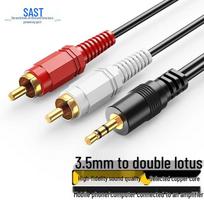 SAST 3.5mm to Dual RCA Audio Cable CN plug (adapter included)
