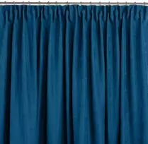 Homede Užuolaidos iš chenilo indigo spalvos 220×270