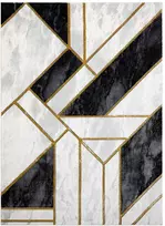 Kilimas 80 × 150 cm, juodos ir auksinės spalvos ESTEMA
