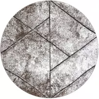 Apvalus VERS spalva raudona kilimas modernaus stiliaus r160 Hakano