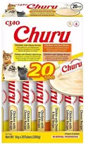 INABA Churu veislės dėžutė vištiena ir jautiena - kačių skanėstai - 20 x 14g