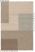 SIERRA 2 spalvos pilka geometrinio rašto klasikinio stiliaus kilimas 120x170 Benuta