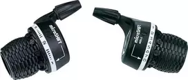 Microshift MICROŠIFT Mannets, PorA, 8 eilutė (3x8), suderinama su Shimano, Twist Shifter, indeksavimas (NEW)