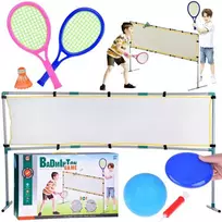 Jokomisiada 3in1 sportinis rinkinys Tinklinio tinklelis, Badmintono kamuolys, diskas SP0772