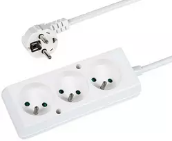 Blow Maitinimo ilgintuvas PS-370 3 lizdai su įžeminimu 1.5 m baltas 3x1.5 mm