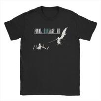 Debesis prieš Sephiroth Final Fantasy Vyriški Marškinėliai Nuostabus Marškinėlis Trumpomis Rankovėmis Apvalia Kaklo Marškinėliai 100% Medvilnė Dovana Idėja Apranga S juoda