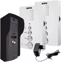 INTERPHONE 'EURA' ADP-51A3 'DIFESA' - 1 šeima, 2 uniphone, domofonas, baltas