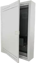 Korpuso spinta, telekomunikacinė spinta, FTTH 500x350x90, montuojama paviršiuje, perforuotos durys, 1 x lizdas. elektra, 14x lizdai Keystone ALANTEC