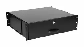 Equip Equip stalčius 19" serverių spintelėms 3U, rakinamas juodas