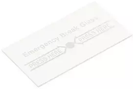Delta Opti ATSARGINIS LANGELIS PW-C1/GLASS FOR EMERGENCY DOOR RELEASE BUTTONS