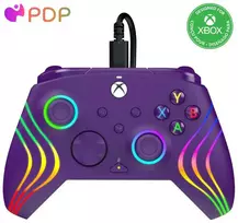 PDP Afterglow Wave Violetinės spalvos laidinis valdiklis skirtas XBOX Serijos X S & PC