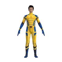 Helovino kostiumas cosplay anime vaikiškas vyriškas juodoji pantera volverinas marvel herojus scenos pasirodymas raumenų kostiumas 110